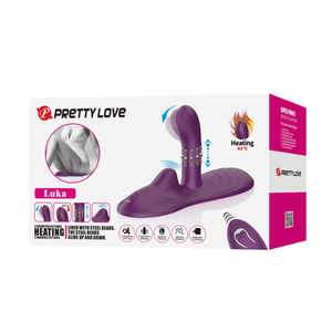 Luka Vibrador De Silicone Com Aquecimento E Controle Remoto Pretty Love