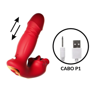 Vibrador Vai E Vem Com Boca Estimuladora Por Aplicativo Vibe Toys