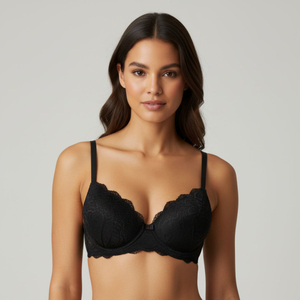 Sutiã Com Bojo Detalhes Em Renda Corpo Nú