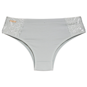 Calcinha Tanga Nana Em Microfibra Detalhe De Renda Edima
