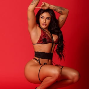 Conjunto Provocante Rendado Com Cinta Liga Mil Toques