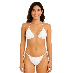 Biquíni Ripple Liso Com Calcinha Empina Bumbum E Bojo Cortininha