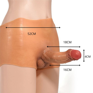 Cinta Em Silicone Líquido Com Prótese Integrada 18x4 Vibe Toys