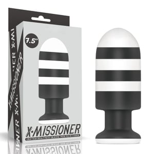 Plug Anal Com Listras 19,5 X 7,7 Cm Linha X-missioner Lovetoy