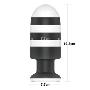 Plug Anal Com Listras 19,5 X 7,7 Cm Linha X-missioner Lovetoy