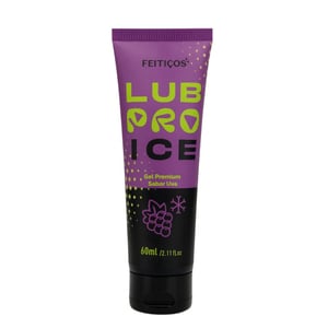 Lubpro Ice Premium Gel Lubrificante Beijável 60ml Feitiços