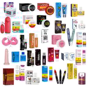 Kit Sex Shop O Prazer é Todo Seu 40 Itens Segred Love