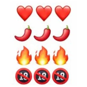 Tatuagem Emoji Sensual Picantes Adesivos Temporária Delicious