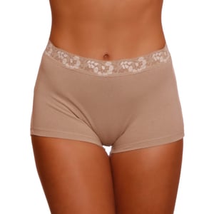 Calcinha Boxer De Algodão Ana Com Renda Ce&dy Lingerie