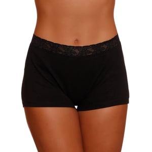 Calcinha Boxer De Algodão Ana Com Renda Ce&dy Lingerie