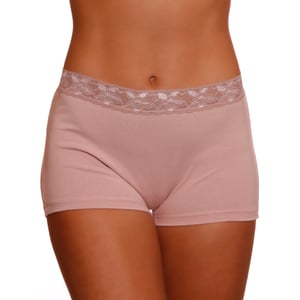 Calcinha Boxer De Algodão Ana Com Renda Ce&dy Lingerie