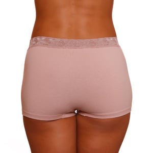 Calcinha Boxer De Algodão Ana Com Renda Ce&dy Lingerie