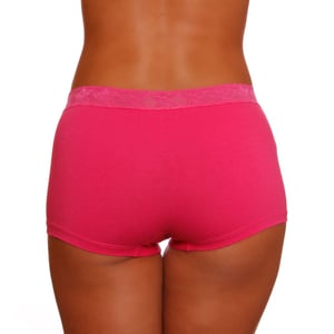 Calcinha Boxer De Algodão Ana Com Renda Ce&dy Lingerie
