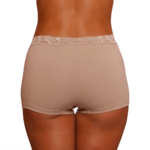Calcinha Boxer De Algodão Ana Com Renda Ce&dy Lingerie