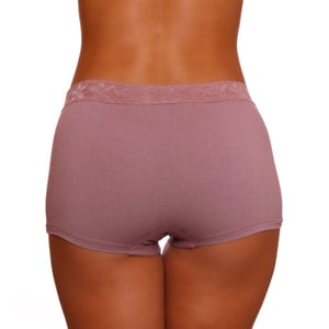 Calcinha Boxer De Algodão Ana Com Renda Ce&dy Lingerie