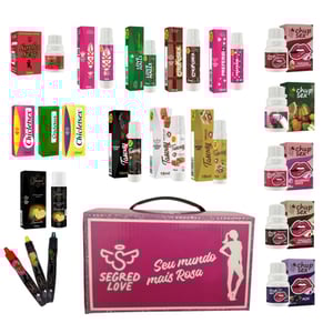 Kit Seu Mundo Mais Rosa 20 Itens Sexy Shop Segred Love