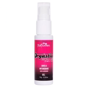 Orgástico Gel Excitante Feminino Estimula E Aquece 15g Hot Flowers