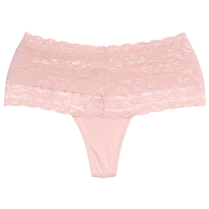 Calcinha Pala Alta Em Renda Fio Duplo Algodão Momento íntimo