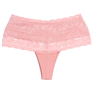 Calcinha Pala Alta Em Renda Fio Duplo Algodão Momento íntimo