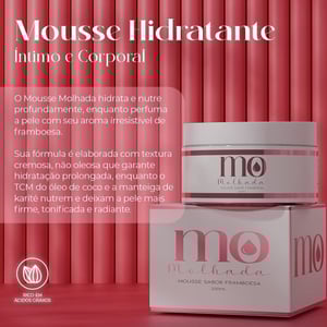 Mousse Hidratante íntimo E Corporal 200ml Linha Molhada Pepper Blend