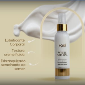 White Natural Creme Corporal Deslizante 100ml Kgel