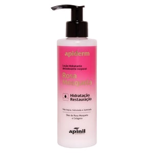 Loção Hidratante Corporal Rosa Mosqueta 180g Apiderm Apinil