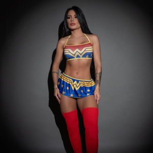 Fantasia Fetiche Mulher Maravilha Pimenta Sexy