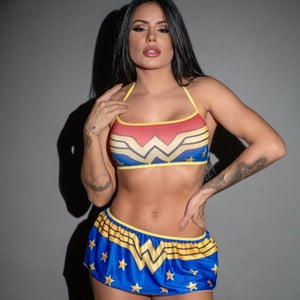 Fantasia Fetiche Mulher Maravilha Pimenta Sexy