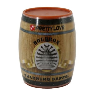 Masturbador Egg Lata Bourbon Formato De Barril Pretty Love