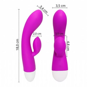 Vibrador Ponto G Com Estimulador De Clitóris Eli 30 Vibrações Pretty Love
