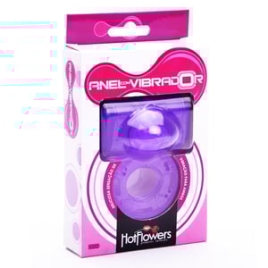 Anel Com Vibrador Violeta Hot Flowers