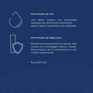 K-y Original Lubrificante íntimo Sachê Com 3unidades 5g Ky