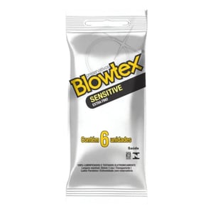 Preservativo Sensitive Extra Fino 6 Unidade Blowtex