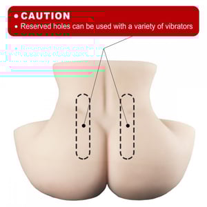 Masturbador Realísta Com ânus Vagina E útero Penetráveis Crazy Lion