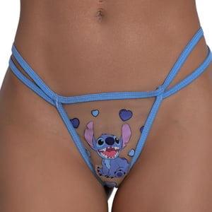 Calcinha Em Tule Stitch Pimenta Sexy