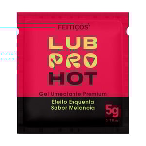 Sachê Lubpro Hot Premium Lubrificante Beijável Efeito Quente 5g Feitiços