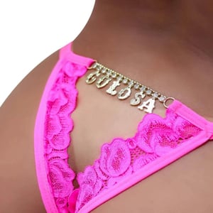 Calcinha Gislaine Strass Gulosa Tallyta Moda Apimentada