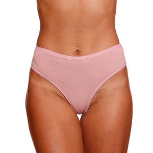 Calcinha Fio Duplo Cintura Alta Jéssica Em Viscose Natural Confort