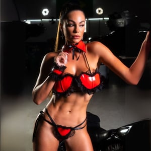 Conjunto Cupido Coração Vermelho Universo Feminino