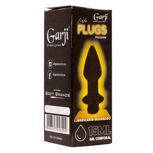 Plug Anal Com Gel Lubrificante Siliconado 15ml Garji