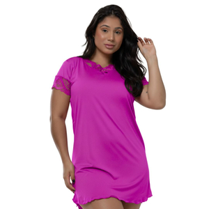 Camisola Confort Lisa Luíza Com Renda Patitex