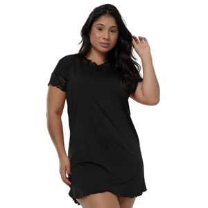 Camisola Confort Lisa Luíza Com Renda Patitex