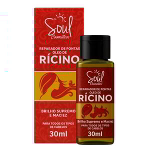 Reparador De Pontas óleo De Rícino 30ml Soul Cosméticos 