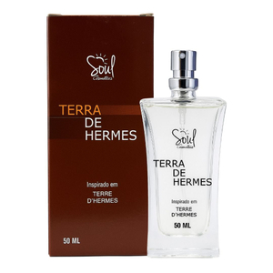Terra De Hermes Colônia Masculina 50ml Soul Cosméticos 