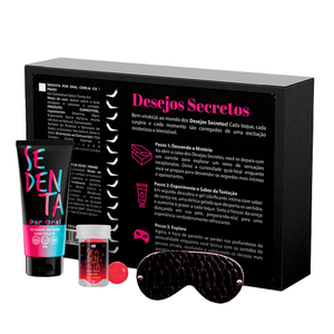 Kit Desejos Secretos Gel E Bolinha Sedenta Com Venda Pepper Blend