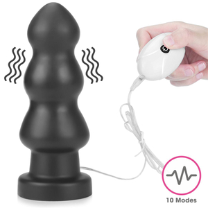 Plug Anal Rigger 10 Vibrações E Controle Com Fio 20 X 7cm Lovetoy
