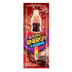 Dip Loko Energy Neon Pirulito Brilha No Escuro Danilla