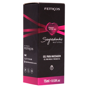 Segredinho Gel Natural Excitante Feminino 15ml Feitiços Aromáticos