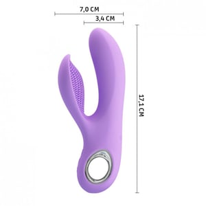 Vibrador Ponto G Com Cerdas Massageadoras Canrol 7 Vibrações Pretty Love