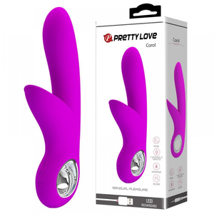 Vibrador Com Estimulador Clitoriano Carol Pretty Love